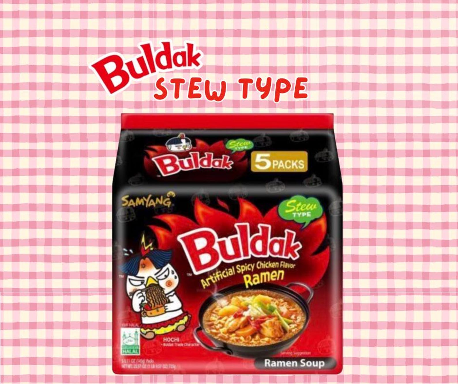 Buldak Spicy Ramen Custom Variety Pack of 5 | Viral Korean Spicy ...