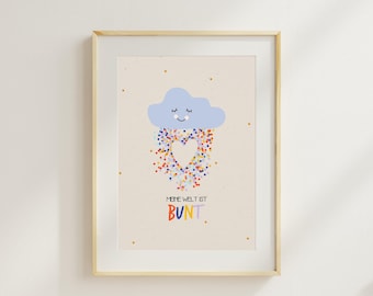 Wandbild Affirmation Kinderzimmer, Affirmationen für Kinder, Poster Kinderzimmer, Mutmacher Kinder, Wandbild Kinderzimmer, Bilderreihe