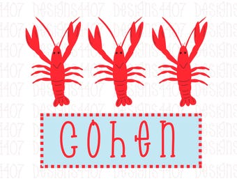 Crawfish Design PNG / Sublimation Crawfish Design / Boys Crawfish Design / Spring PNG Design