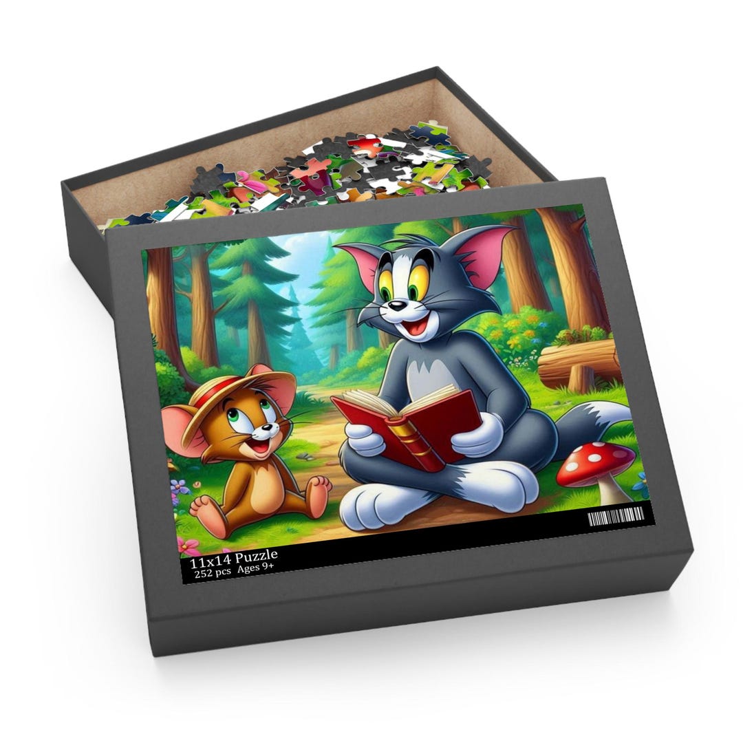 Puzzle kids Tom and Jerry, Children Jigsaw Game, Cartoon Puzzle, Family ...