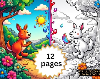 Printable ADHD Coloring Book for Kids: Fun & Creative for Energetic Minds
