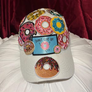 Donut Patches Cream Trucker Hat