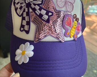 Kids Purple Trucker Hat