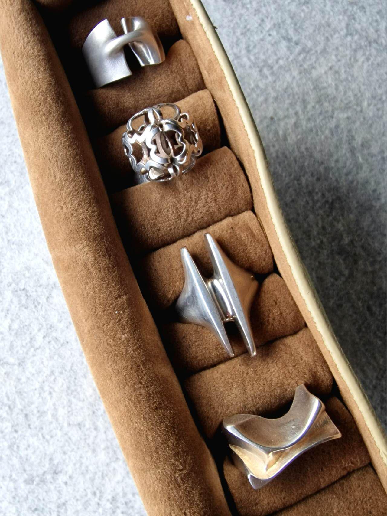 1970s MEXICO SILVER Shell Brooch / ヴィンテージ メキシコ
