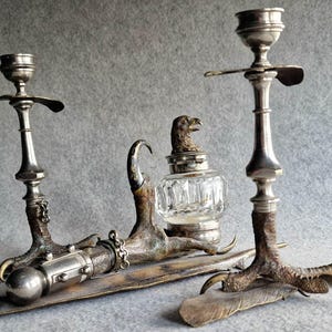 Années 1880-1900, une combinaison créative de bronze de Vienne et de cristal de Baccarat