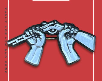 Spilla per fucile rotto | Spilla per fermare la guerra | Spilla per la pace | Spilla pacifista | Antimilitarismo | Pace | Spilla socialista | Nessuna guerra | Spilla | Pacifismo