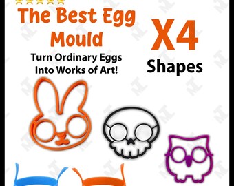 Moule à oeufs amusant pour un petit-déjeuner créatif, formes en silicone antiadhésives pour la cuisine