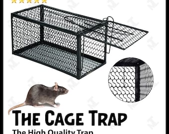 Piège à cage sans cruauté pour rongeurs, souris, rats, capture vivante, treillis métallique réutilisable