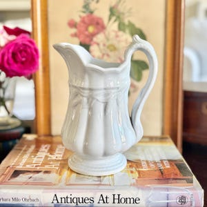 Ironstone Large Creamer or Small Pitcher Wheat Pattern