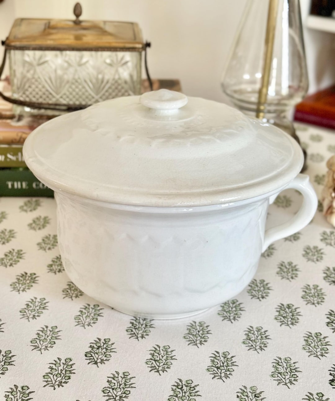 Ironstone Chamber Pot With Lid - Etsy