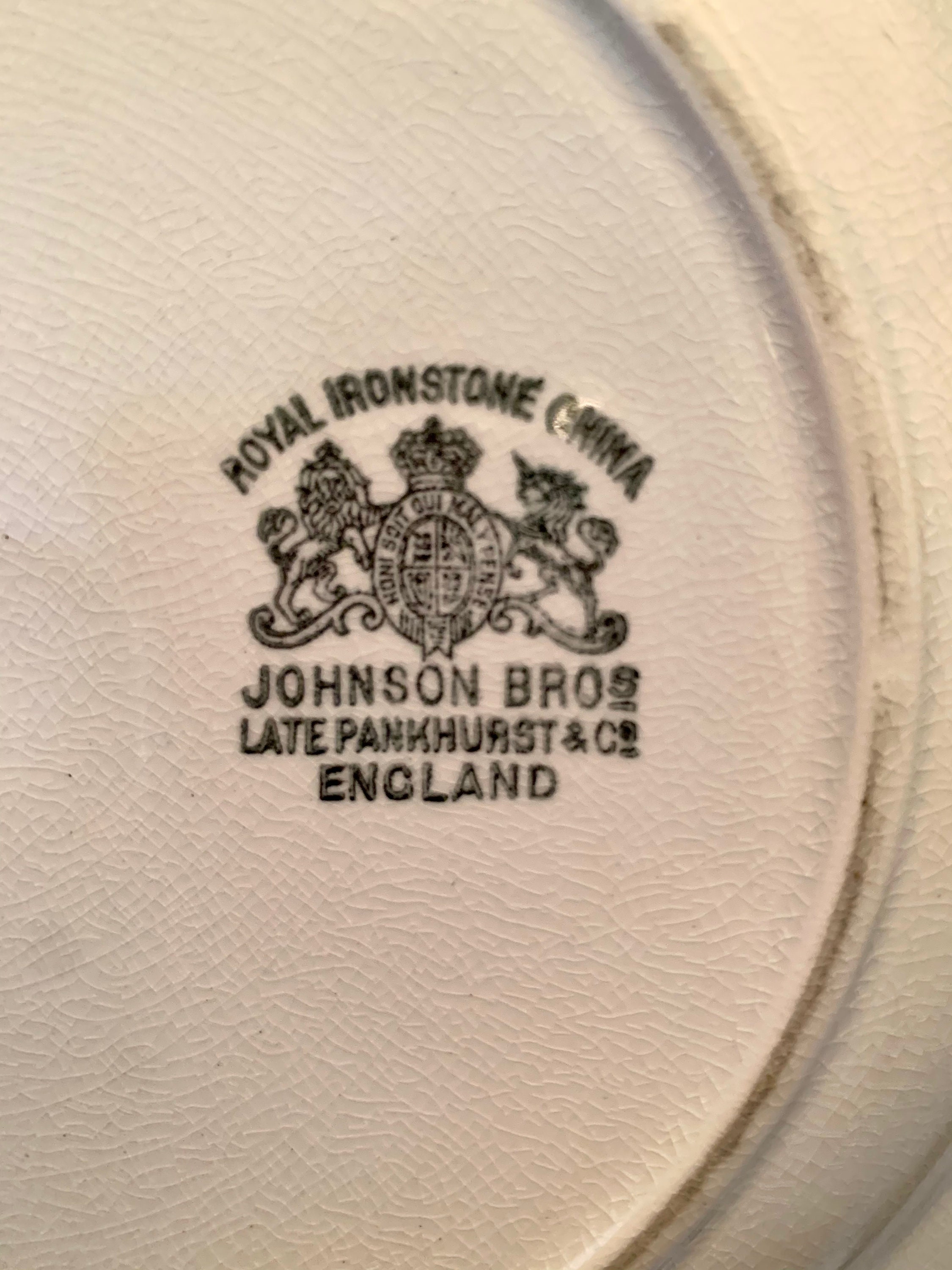 Antike weiße Eisenstein Suppenschüssel Johnson Brothers | Etsy