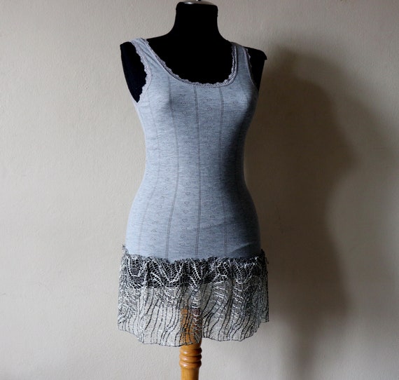 gray lace camisole