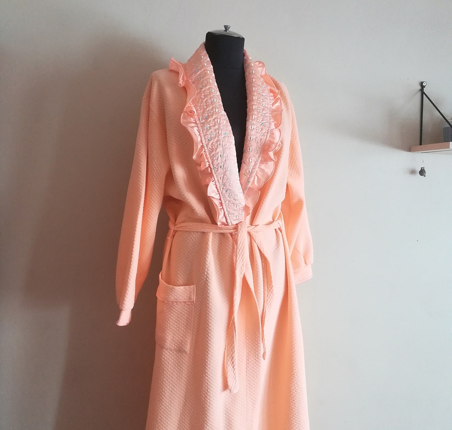 Vintage Robe for Women Housecoat Vintage Clothing Cotton Women's Long