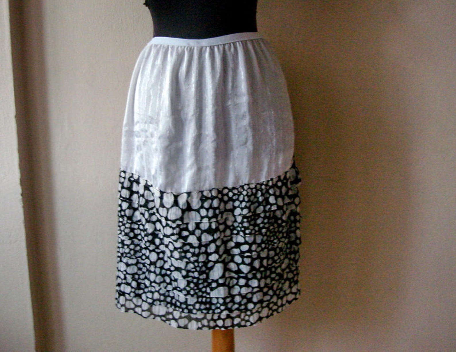 Ruffle Slip Dress Extender White Under Skirt for Women Half Etsy
