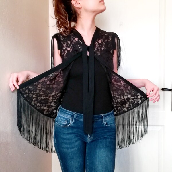 Fringe Blouse Etsy