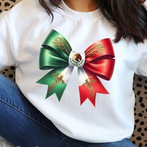 Coquette Ribbon bow Mexican Flag PNG,Mexico Sublimation png for T shirt Mug Design Mexicana Chicana Png, Mexico coquette bow,Mexican png