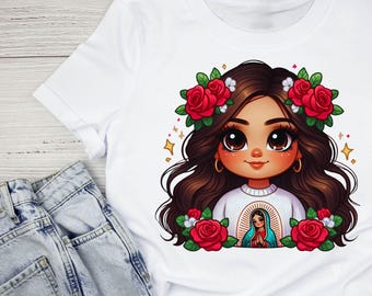 Mexican png clipart,Mexican girl Roses Mexico Flag La Mexicana ILLUSTRATION art digital print Chicana Girls, Mexican Flag, Mexicana Png,Dtf