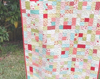 Quilt Handmade Custom Quilt Vintage Style Quilts for Sale Old Fashion Baby Quilt  READY TO SHIP