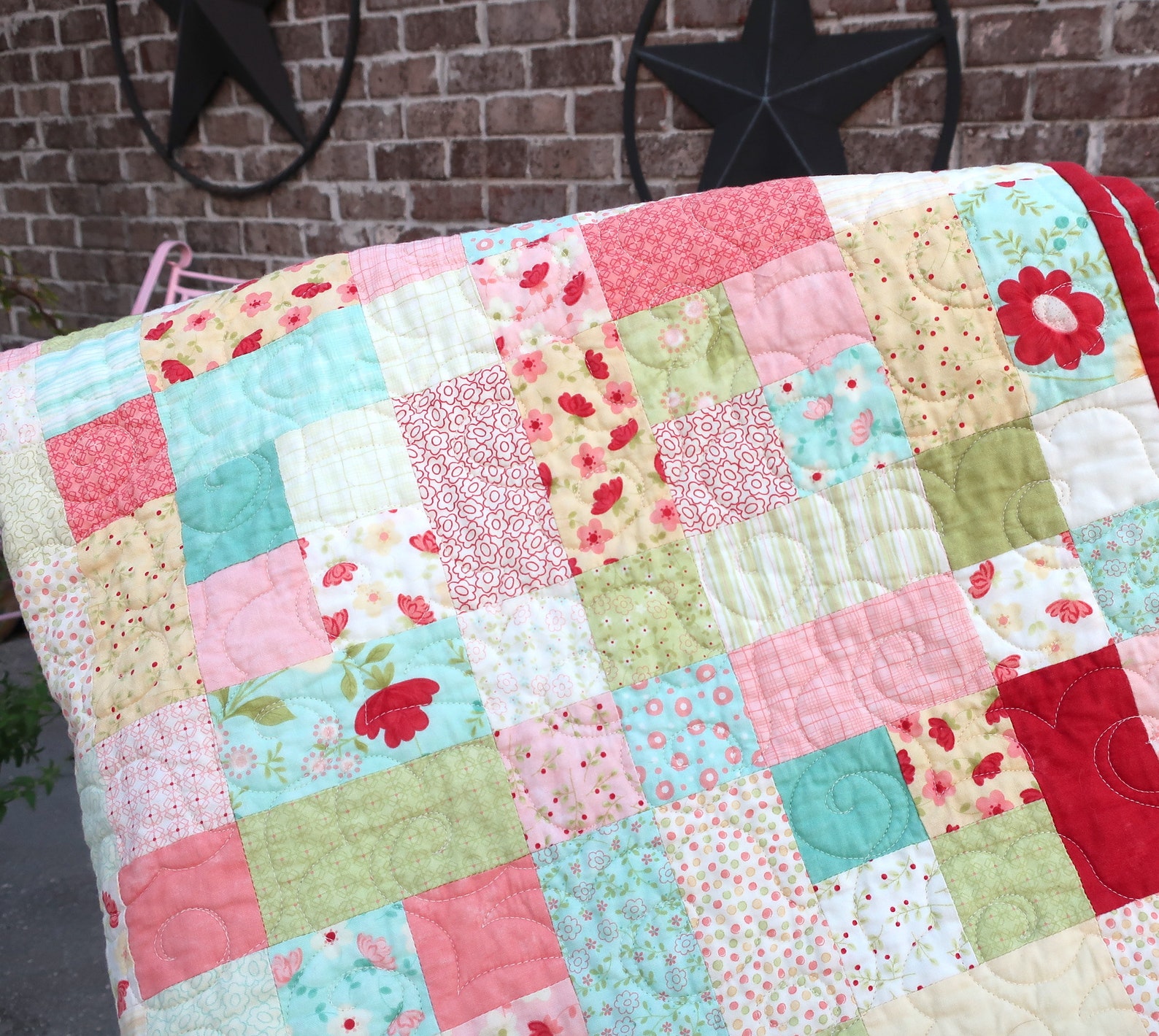 Quilt Handmade Custom Quilt Vintage Style Quilts for Sale Old Etsy