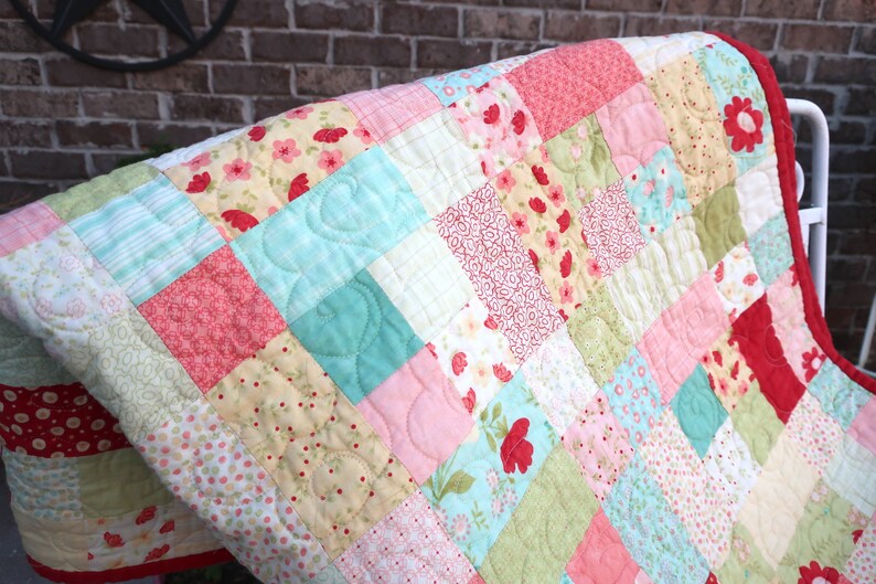 Quilt Handmade Custom Quilt Vintage Style Quilts for Sale Old Etsy