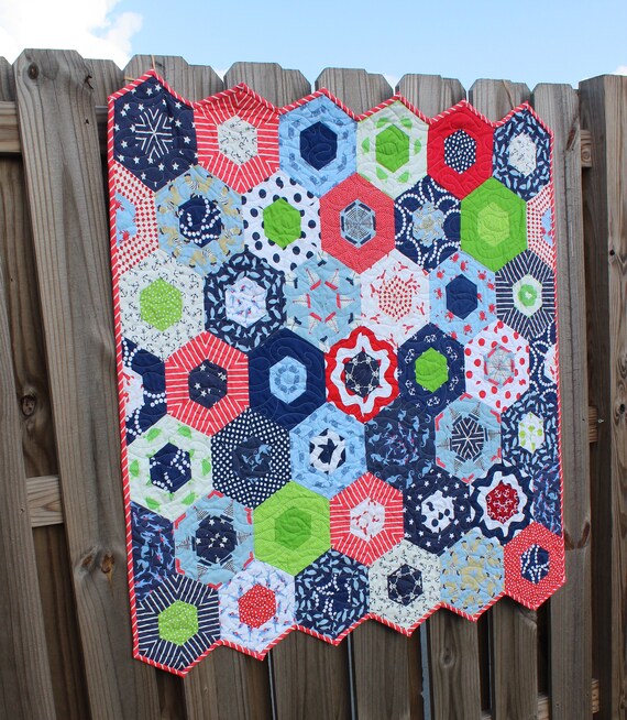 Handmade Quilts Custom Quilts Nautical Red White And Blue Etsy