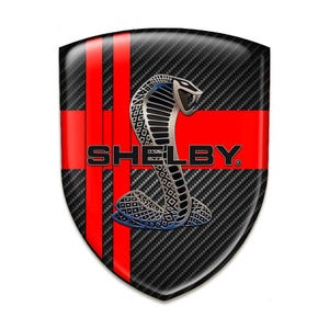 Shelby Cobra Domed Silicone Emblem/Auto Tuning Badge/Self Adhesive badges car logo for car, laptop, phone/Badge Shield