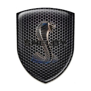 Shelby Cobra Silicone Shield Emblem/Epoxy Resin Logo/Auto Tuning Badge, Self Adhesive/Best Gift for Car Tuning, Phone/100% UV protection