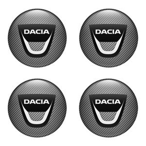 Set of 4 pcs Dacia Wheel emblems Center cap stickers Wheel Center Hub Caps Of Rims Self Adhesive Stickers for car interior