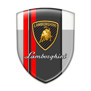 Lamborghini Resin Shield Sticker/Auto Tuning Badge/3D Self Adhesive/Best Gift for Car Tuning, Phone, Laptop/100% UV protection/Cars emblem