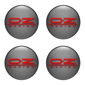 Set of 4 pcs OZ Wheel emblems Center cap stickers Wheel Center Hub Caps Of Rims Self Adhesive Stickers for car interior