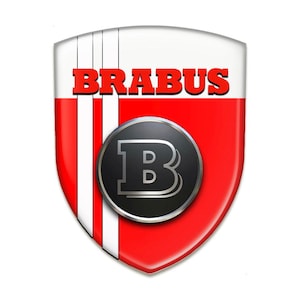 Brabus Shield stickers/Auto Tuning Badge/3D Self Adhesive cars emblem/100% UV protection/Best Gift for Car Tuning, Phone, Laptop/Cars emblem