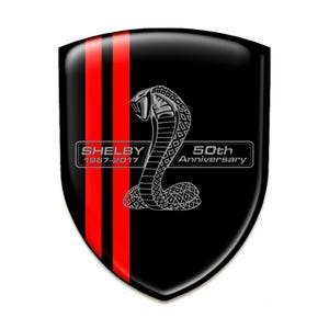 Shelby Cobra Silicone Shield Emblem/Epoxy Resin Logo/Auto Tuning Badge, Self Adhesive/Best Gift for Car Tuning, Phone/100% UV protection