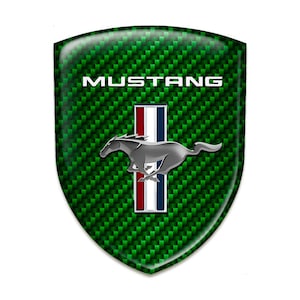 Mustang Epoxy Dome Sticker/100% UV protection/3D Self-adhesive Resin Stickers/Vinyl Decal Domed for Car Tuning, Phone, Laptop, Best Gift