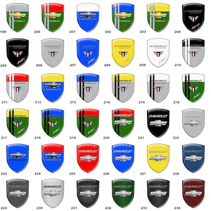 Chevrolet Shield stickers/Auto Tuning Badge/Self Adhesive cars emblem/100% UV protection/Best Gift for Car Tuning, Phone, Laptop/Car emblem