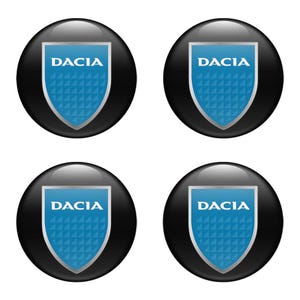 Set of 4 pcs Dacia Wheel emblems Center cap stickers Wheel Center Hub Caps Of Rims Self Adhesive Stickers for car interior
