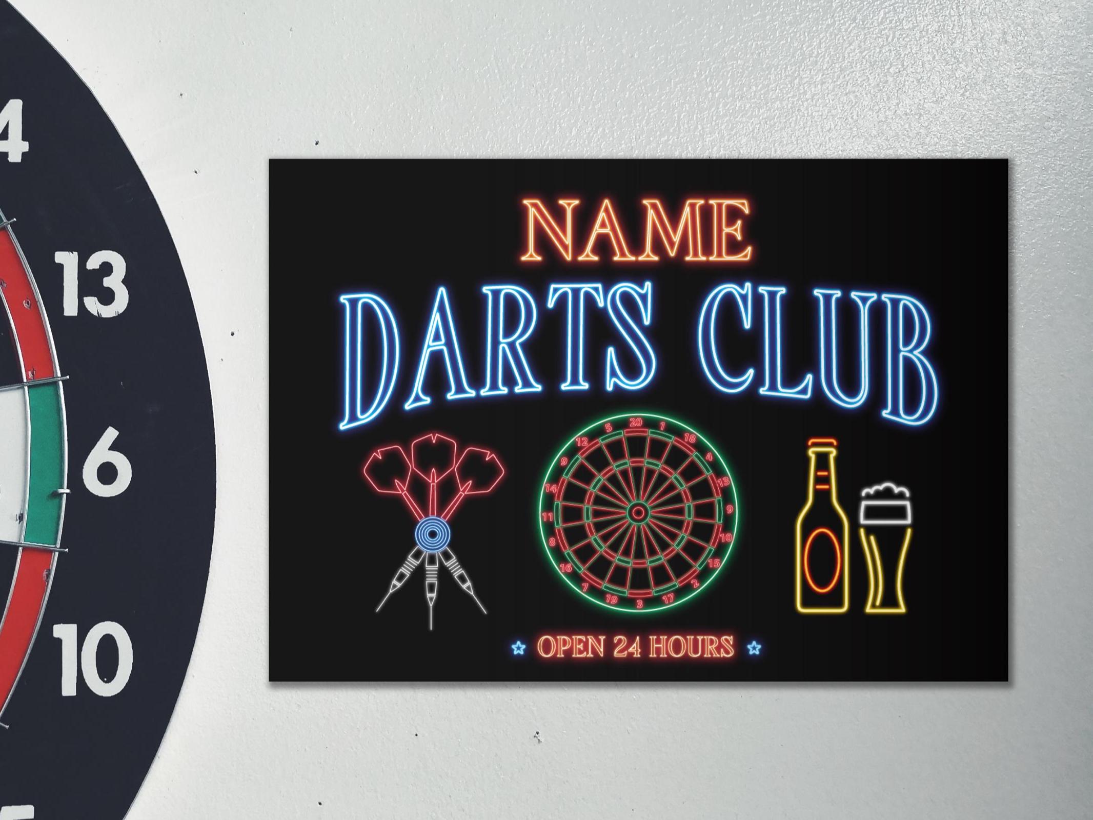 Metal Tin Sign, Retro Metal Sign, Vintage Metal Sign: Novelty Darts Game Metal Plaque For Home Bar, Club, Man Cave Wall Decor From Homepro17, $15.93