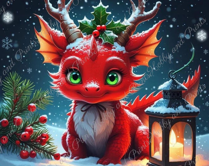 DIY Diamond Painting Full Screen Dragon Christmas Snow Winter Mystic Fantasy Legendary Figure Special Stones Choice Canvas Round Square