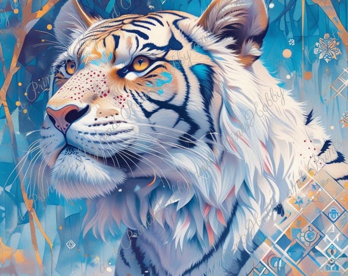 DIY Diamond Painting Full Screen Tiger Head Jungle Wildlife Kawaii Safari Savannah Special Stones Lion Choice Canvas Round Square