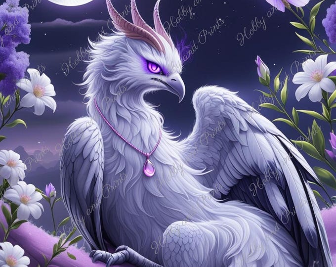 DIY Diamond Painting Full Screen Phoenix Fantasy Night Magic Moon Flowers Mysticism China Special Stones