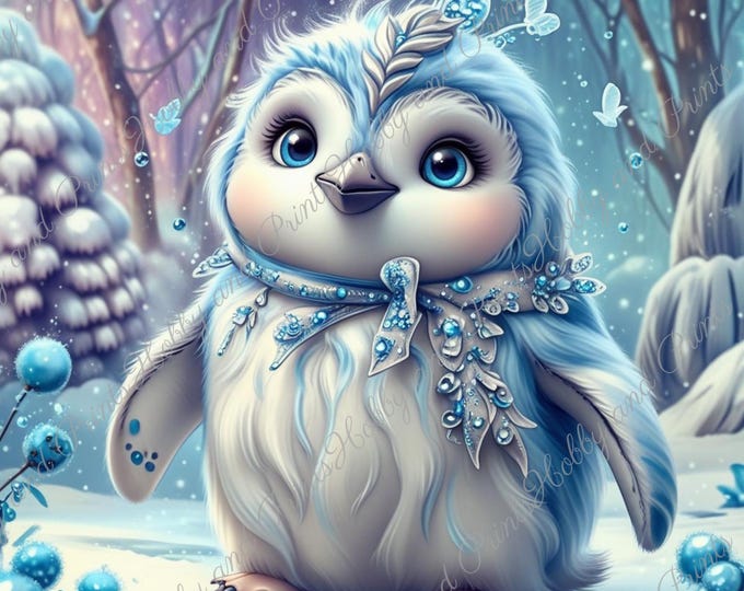 DIY Diamond Painting Full Screen penguin bird Winter fantasy Anime Manga Comic Wildlife Special Stones Choice Canvas Round Square