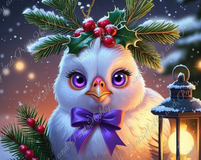 DIY Diamond Painting Full Screen Hen Chicken Christmas Snow Winter Manga Comic Fantasy Special Stones Choice Canvas Round Square