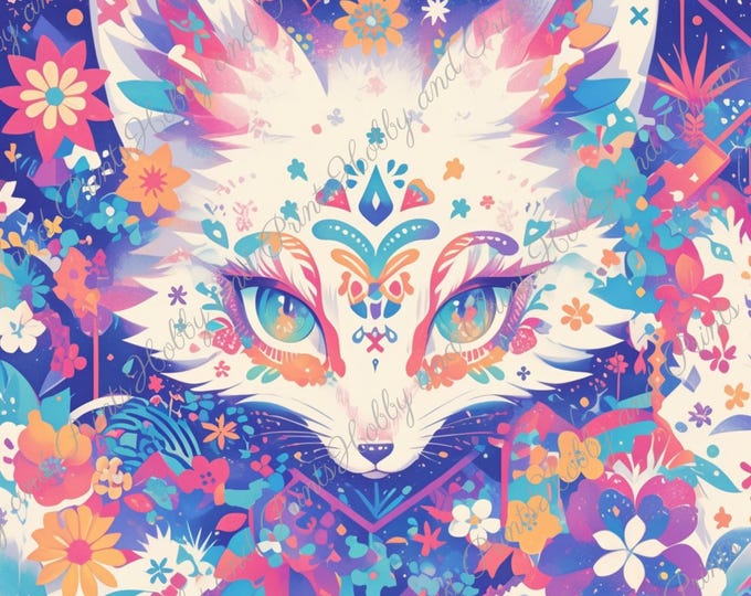 DIY Diamond Painting Full Screen Fox Spiritual Animal Picture Kawaii Mystic Fantasy Comic Anime Special Stones Choice Canvas Round Square