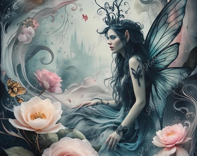 träumende Fee im Gothic-Stil