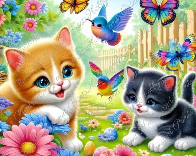DIY Diamond Painting Full Screen Cats Flowers Garden Butterflies Birds Anime Manga Comic Special Stones Choice Canvas Round Square
