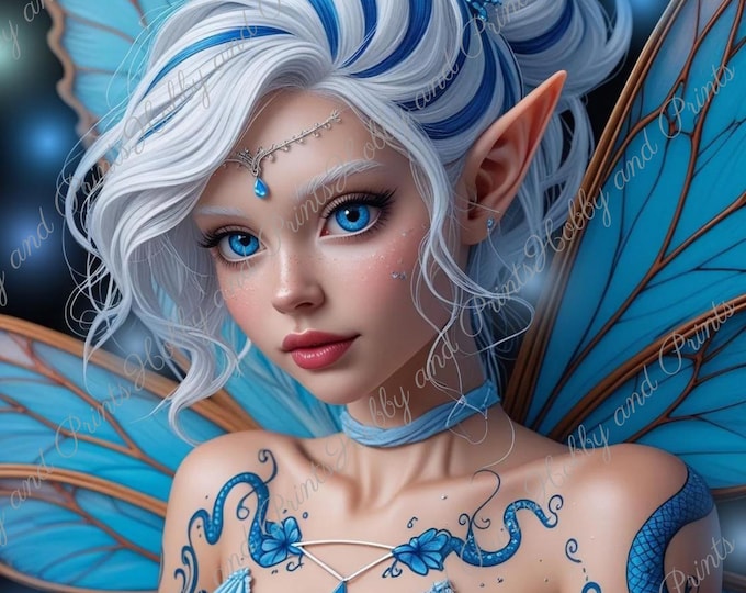 DIY Diamond Painting Full Screen Ice Elf Wings Winter Fantasy Fairy Anime Manga Legendary Figure Special Stones Choice Canvas Round Square