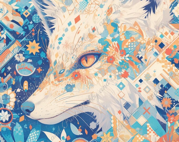 DIY Diamond Painting Full Screen Fox Spiritual Animal Picture Kawaii Mysticism Comic Anime Fantasy Special Stones Choice Canvas Round Square
