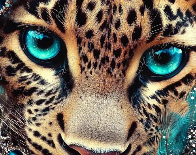 DIY Diamond Painting Full Screen Leopard Blue Eyes Cheetah Fantasy Wildlife Savannah Safari Jungle SpecialStones Choice Canvas Round Square