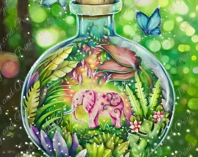 DIY Diamond Painting Full Screen Elephant Glass Magic Magic Butterfly Anime Manga Comic Special Stones Choice Canvas Round Square