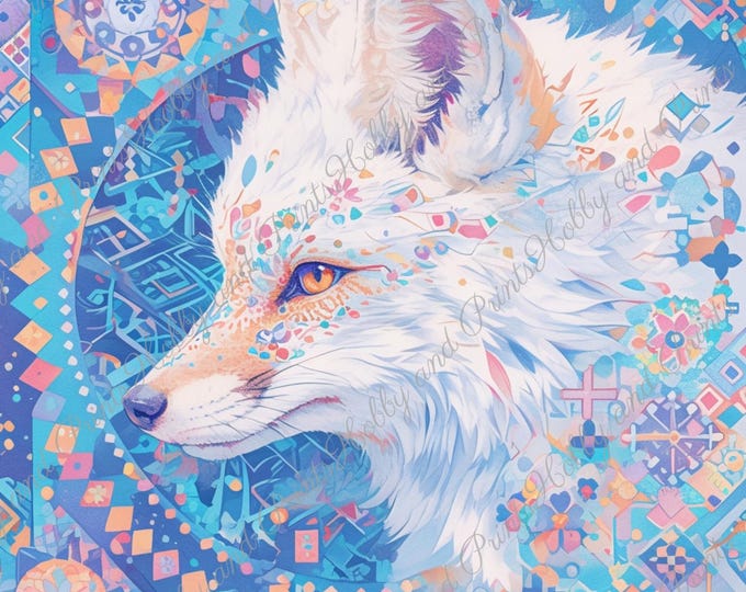 DIY Diamond Painting Full Screen Fox Animal Spirit Mysticism Spiritual Fantasy Manga Mythology SpecialStones Choice Canvas Round Square