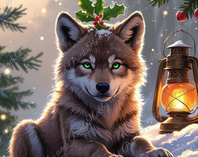 DIY Diamond Painting Full Screen wolf Christmas Snow Winter Comic Manga Anime Fantasy Special Stones Choice Canvas Round Square